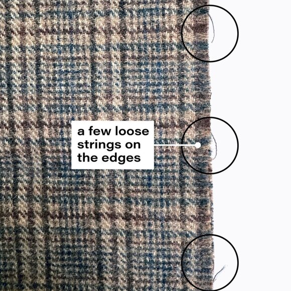 Pendleton Vintage Neutral Plaid Virgin Wool Fringe Muffler Scarf Unisex Retro - Picture 5 of 6